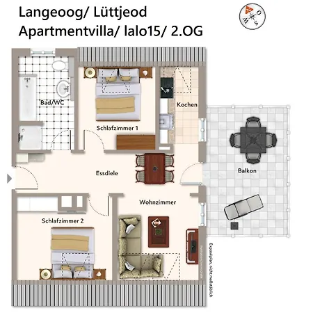 Apartment Luettjeod Apartmentvilla Luettjeod Apartmentvilla 15 *